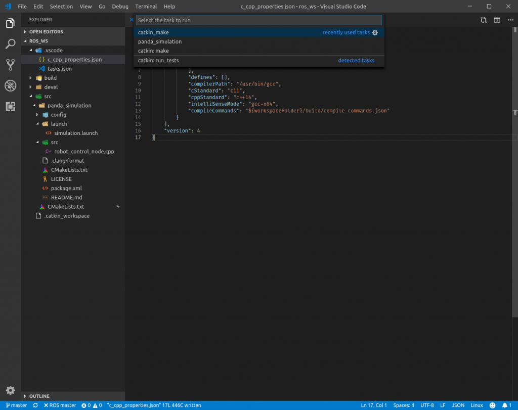Ros Development With Visual Studio Code Erdal S Blog